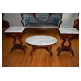 Vintage Pelman Shell & Leckie table set
