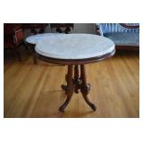 Antique victorian table with marble top