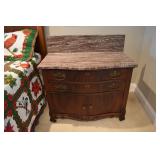 Antique wash stand with marble top