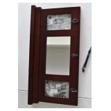 Wall picture frame with hooks