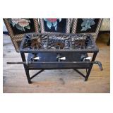 Antique cast iron Griswold gas stove top & stand
