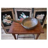 Antique copper pan 11"