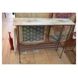 Hand made primitive console table