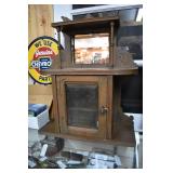Small table top cabinet with mirror