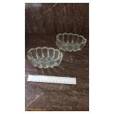 Pair of knife butter dishes
