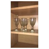 7 pc crystal glasses