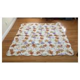 Floral quilt 84"x84" includes 2 shams