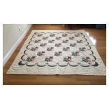 Heavy quilt 98"x88" includes 2 shams