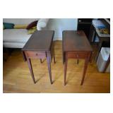 Pair of vintage drop leaf tables