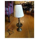 Vintage glass & brass lamp