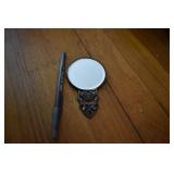 Vintage mirror stamped 1298