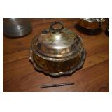 WM Rogers silver plate server with Pyrex bowl