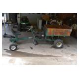 Motorized dump cart with sulky untested