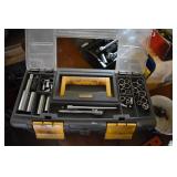 Tool box with sockets