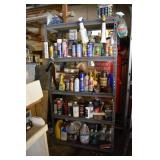 Shelf with contents