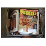 Box lot of woodworking magazines