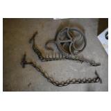 Antique pulley & chains