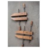 2 Jorgenson wood clamps No 4