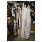 Lot of fabric rolls