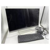 HP COMPUTER MONITOR & KEYBOARD