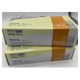 2 BOXES DISPOSABLE GLOVES