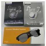 WIRELESS HEADPHONES AND GLASSES