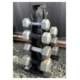 DUMBBELLS AND STAND