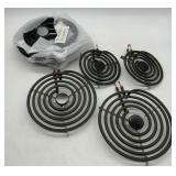 ELECTRIC STOVE BURNERS AND PANS