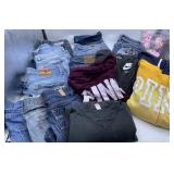 WOMENS JEANS AND HOODIES