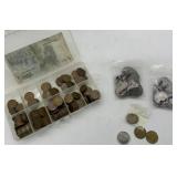 FOREIGN CURRENCY AND WHEAT PENNY COLLECTION