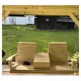 Wood 2 seater swing