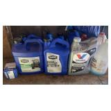 Motor oil, transmission fluid, and window wash
