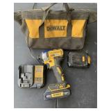 Dewalt 20v Drill driver, 2 batteries & chargers -