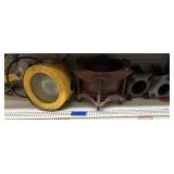 Lg light and gas line clamps/connectors