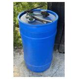 Blue Plastic barrel