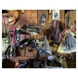 Items on wall from antlers to gun rack
