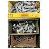 (4) metal bins of assorted bits