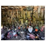 All items in building except parts cleaner & press