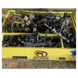 Assorted nuts, bolts, parts and tray