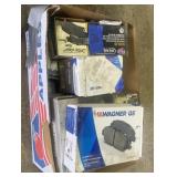 Box of brake pads and shoes