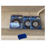 (3) Coarse crimped wire wheels