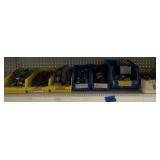 Elbows, hole saw blade, bolts