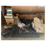 Clutches, barrings and misc items on shelf