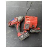 Milwauke 1/2 impact x 2, batteries and charger
