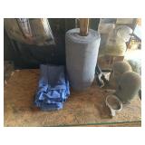 Shop Towels, cylinder caps and clamps