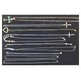 ESTATE STERLING NECKLACES!! 10X BID