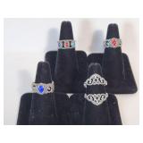 CAROLYN POLLACK RINGS W/ ENHANCER!! 3 X BID.