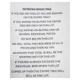 AGGREGATE BID FOR COMPLETE TREE!!