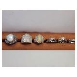 ESTATE STERLING SILVER RINGS!! 6X BID