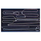 ESTATE STERLING NECKLACES & BRACELETS! 8X BID.